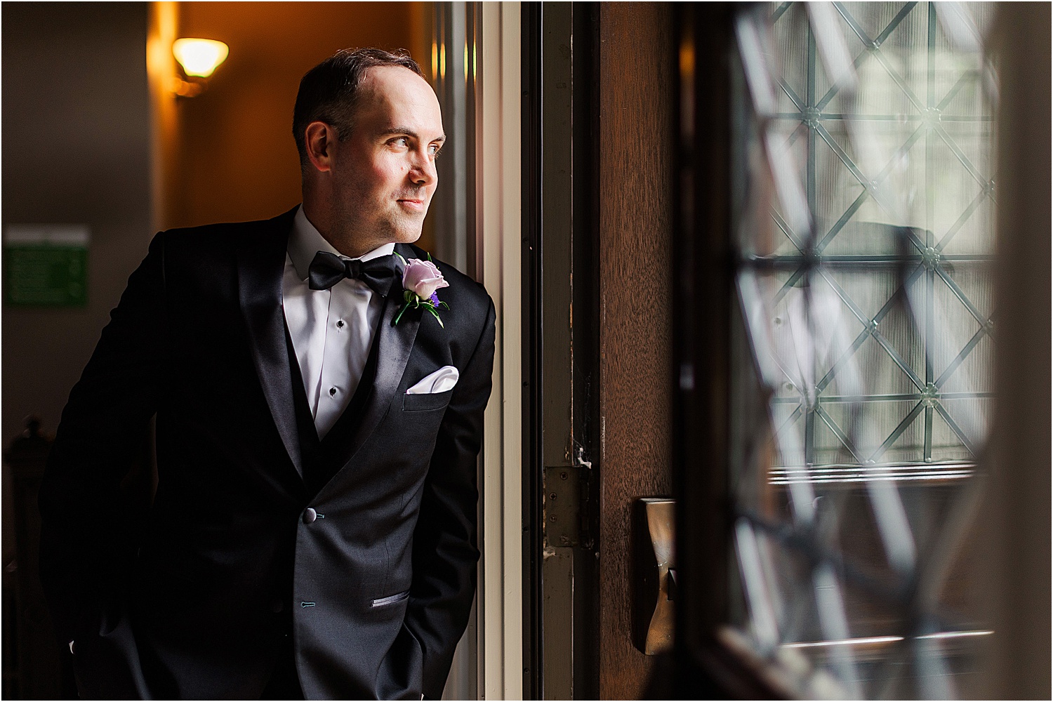 groom at phipps botany hall • Wild Weather - Love at a Phipps Conservatory Outdoor Garden Wedding