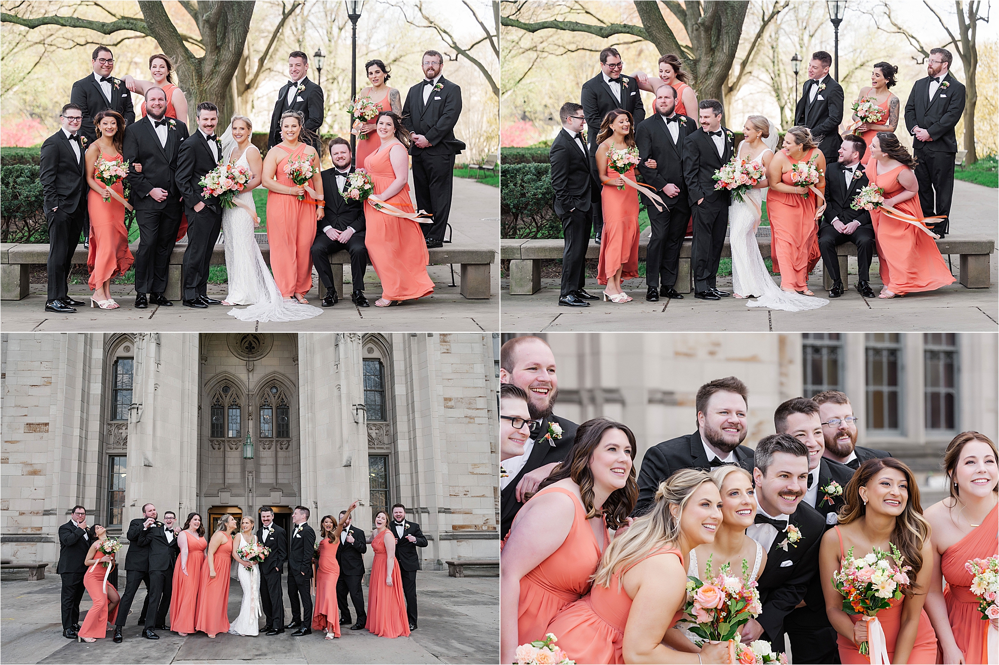cathedral of learning spring wedding pictures pittsburgh • Soldiers and Sailors Memorial Hall Wedding Photos