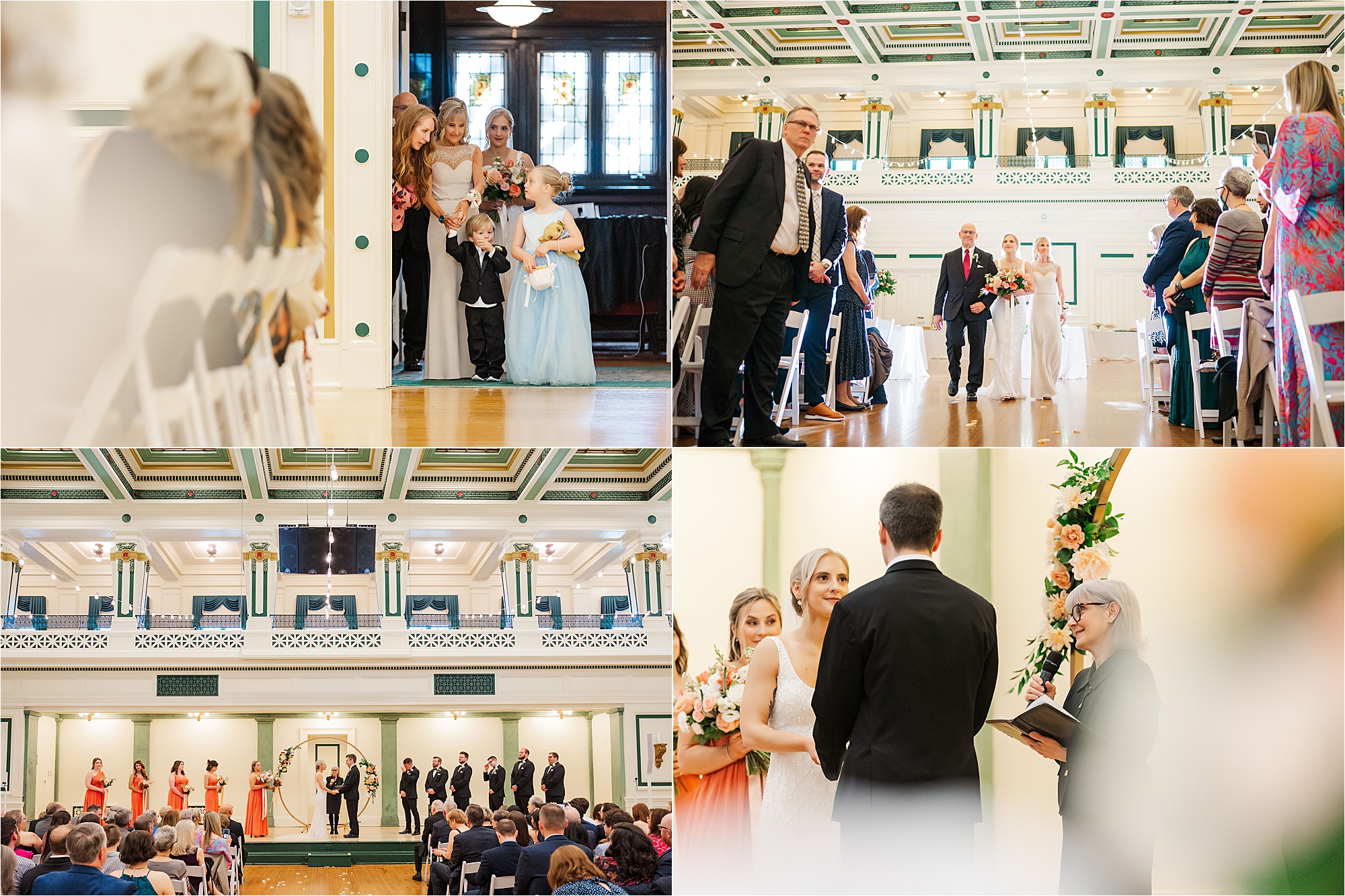 soldiers and sailors hall wedding ceremony pictures • Soldiers and Sailors Memorial Hall Wedding Photos