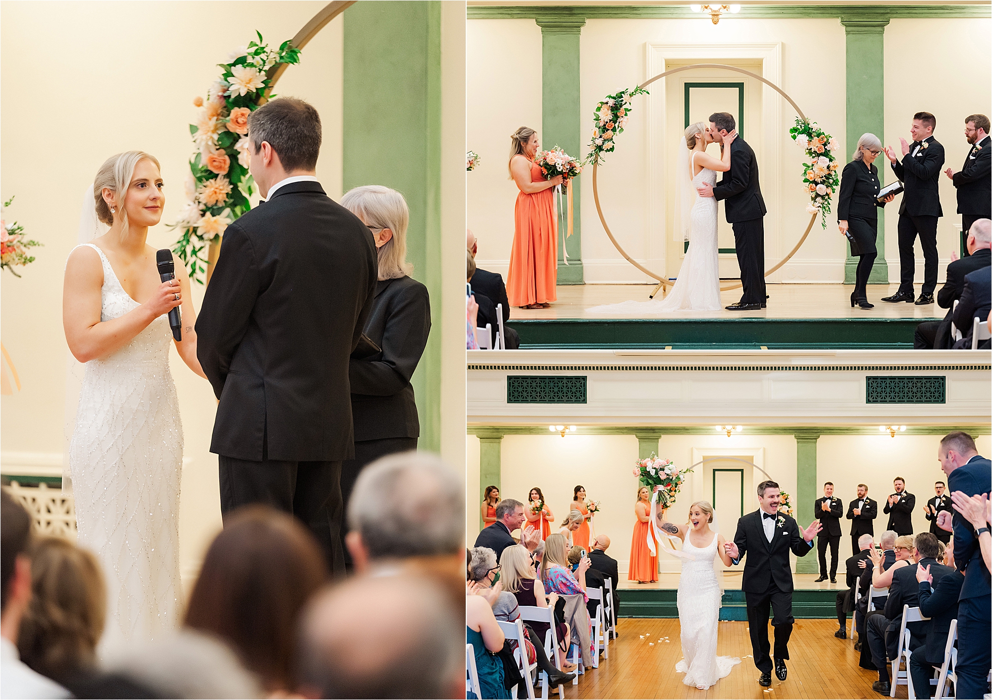 soldiers and sailors hall wedding ceremony • Soldiers and Sailors Memorial Hall Wedding Photos