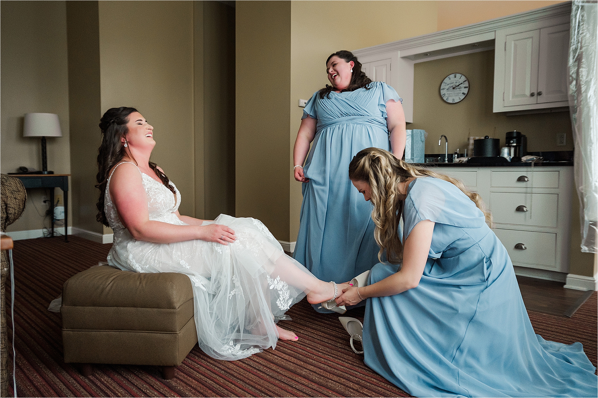wedding bride getting ready in das dutch haus • Vineyards at Pine Lake Events Center Wedding in Columbiana, Ohio