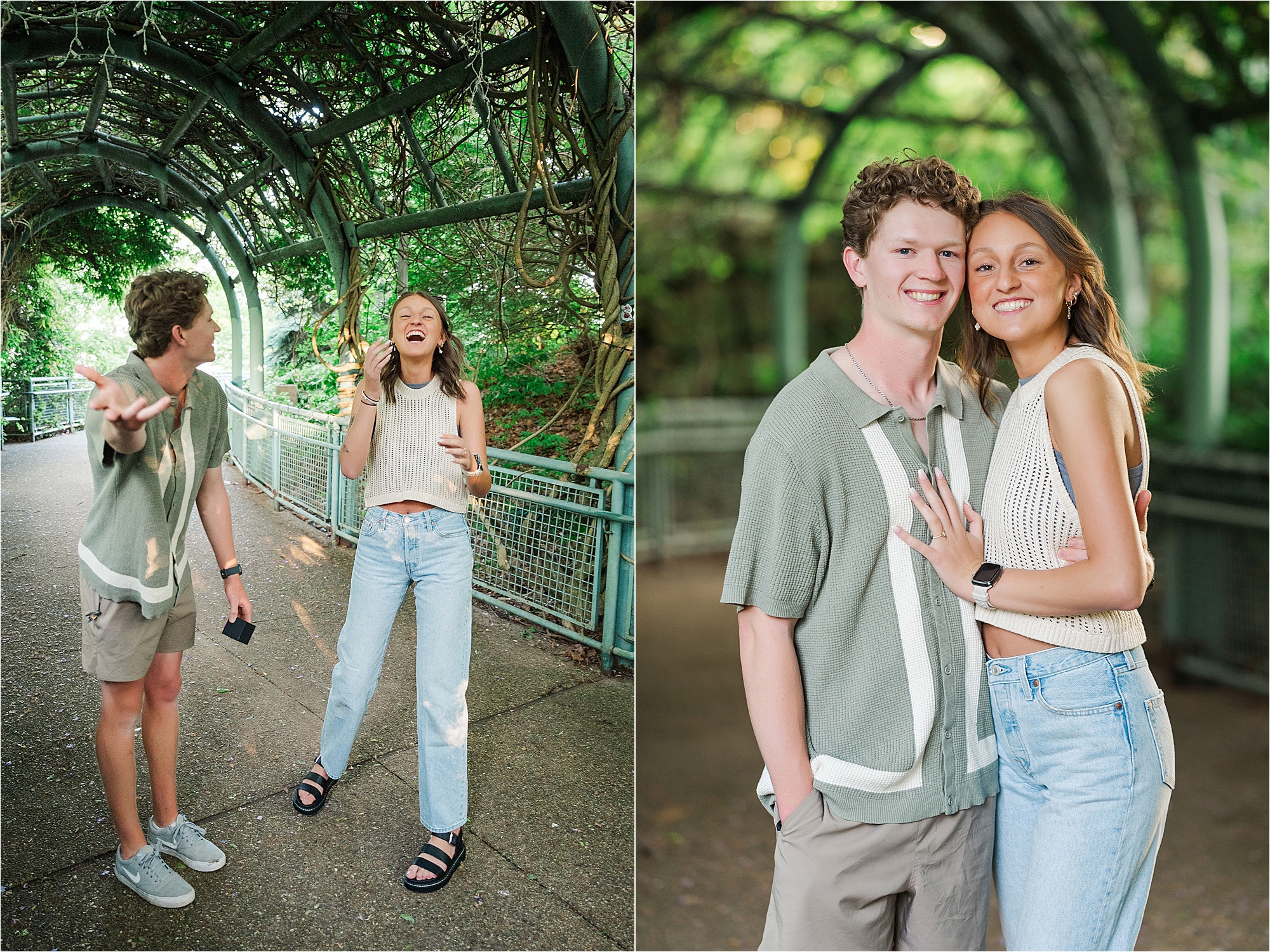 pittsburgh surprise proposal photographer • A Surprise Proposal at the West End Overlook