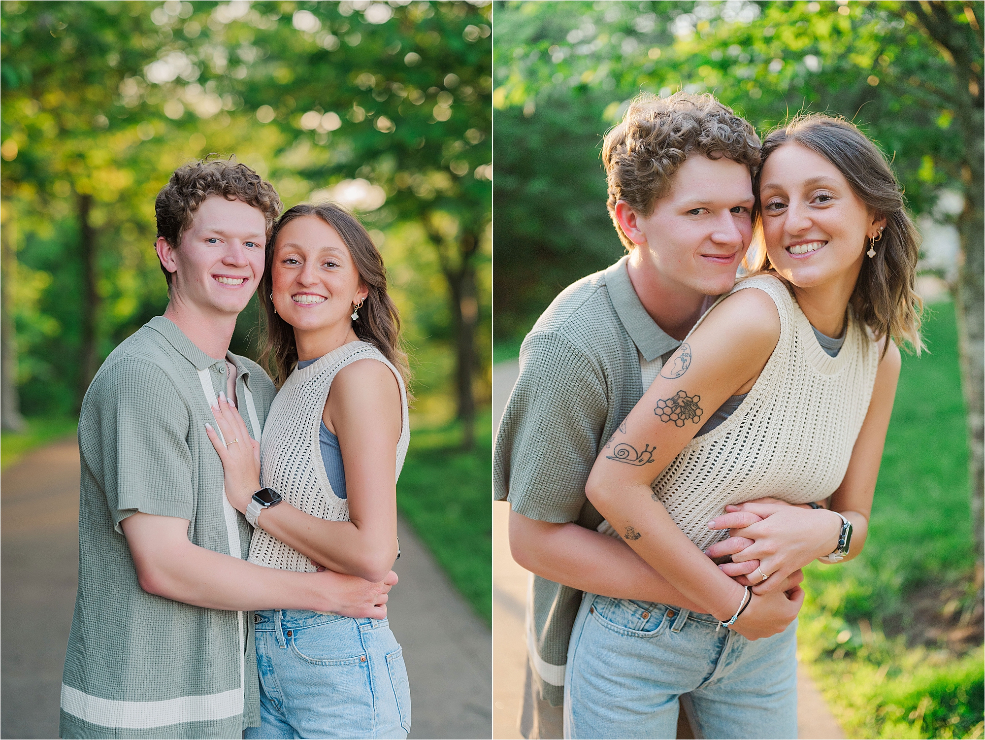 pittsburgh surprise proposal engagement photographer • A Surprise Proposal at the West End Overlook