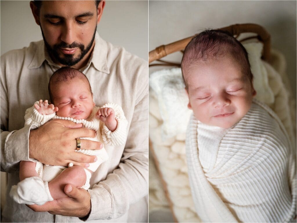 dad and baby lifestyle photos
