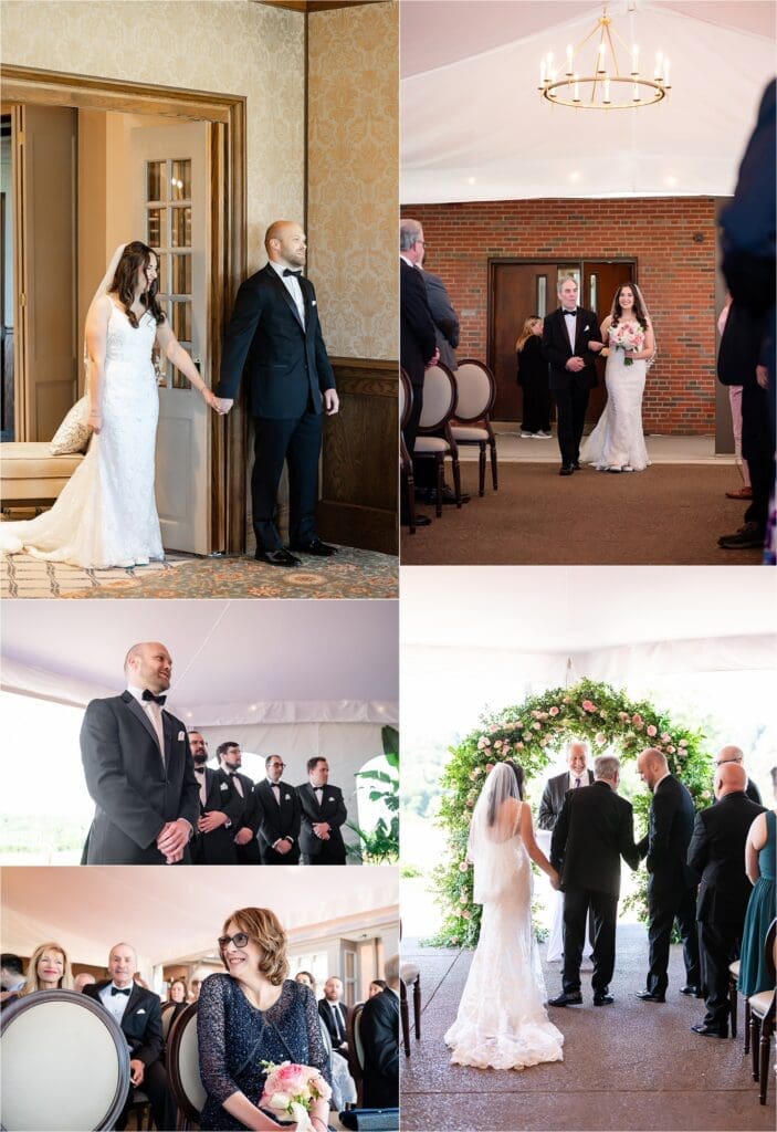 st clair country club wedding ceremony